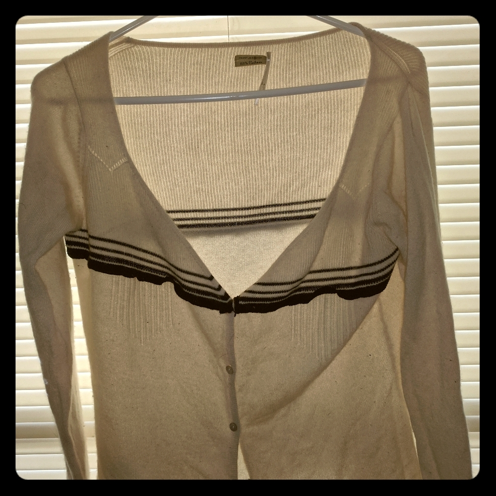 Cashmere button up sweater